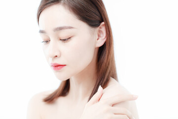 Fototapeta premium Portrait Of Beautiful Woman in Studio