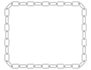 eine Metallkette formt einen Rahmen