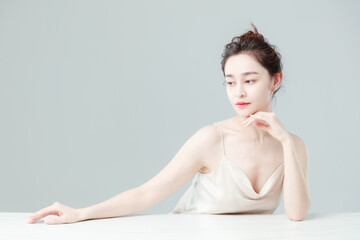 Portrait Of Beautiful Woman in Studio