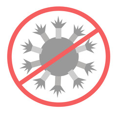 Coronavirus. Virus symbol image, colored COVID-19