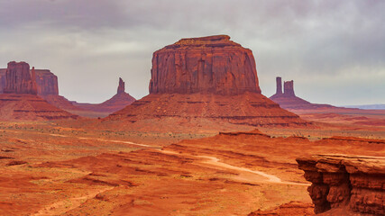Fototapeta na wymiar Arizona-Monument Valley-John Ford Point