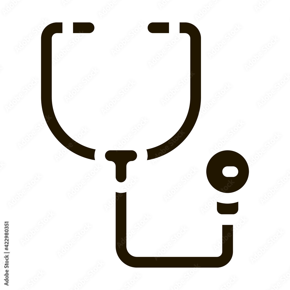 Canvas Prints medical phonendoscope icon Vector Glyph Illustration