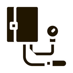 device for measuring pressure tonometer icon vector illustration