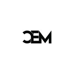cem letter original monogram logo design