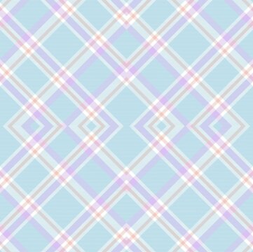 Pastel Argyle Plaid Tartan textured Seamless Pattern Design