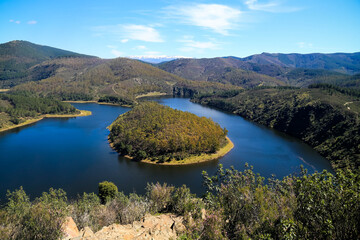 Melero meander, in the province of Cáceres, ExtremaduraValladolid, Spain
