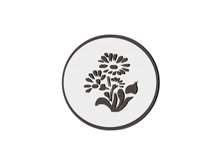 Flower Logo circle 