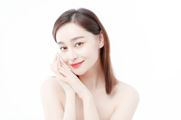 Fototapeta premium Portrait Of Beautiful Woman in Studio