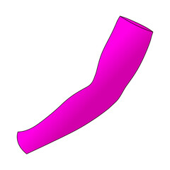 Pink UV Protection Arm Sleeve Vector for Template
