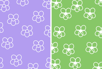 seamless pattern with flowers