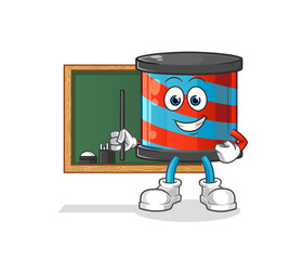 Fototapeta premium barber shop teacher vector. cartoon character
