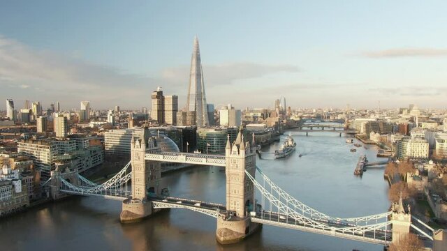 Tower Bridge and river Thames, London, UK