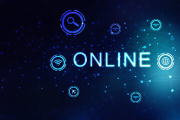 Digital Abstract technology background,2d illustration