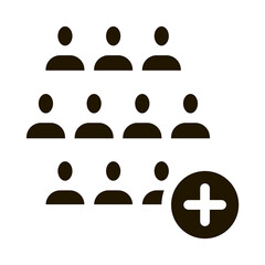 selection of new employee man icon Vector Glyph Illustration