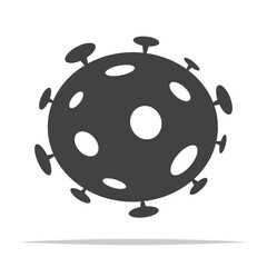 Virus transparent icon vector isolated 