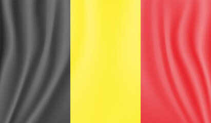 Obraz premium Belgium grunge, old, scratched style flag