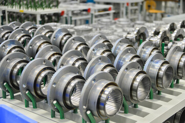 row of bottles in rows