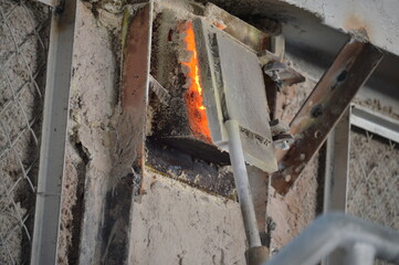 Fire through a window in production