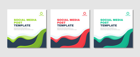 Obraz premium Set of modern abstract Unique Editable Social Media banner Template.Promotional web banner for social media post.Elegant sale ads and discount promo