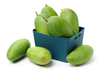 mangos on a white background 