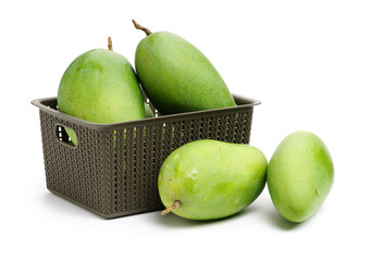 mangos on a white background 