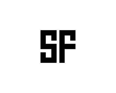 SF FS Letter logo design vector template