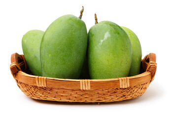 mangos on a white background 