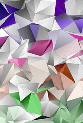 Obraz premium 3d Triangles, abstract background. Design wallpaper.
