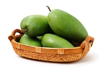 mangos on a white background 