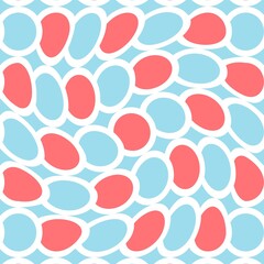Simple pattern. Circle pattern. Seamless background. Fish scale pattern. Abstract geometric background in a marine theme. © Sudakarn