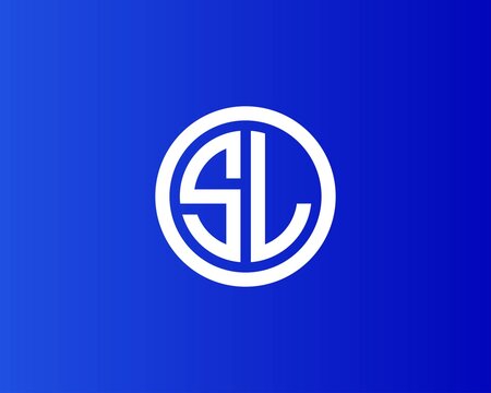 SL LS letter logo design vector template