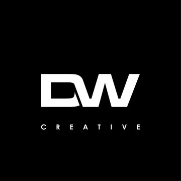 DW Letter Initial Logo Design Template Vector Illustration
