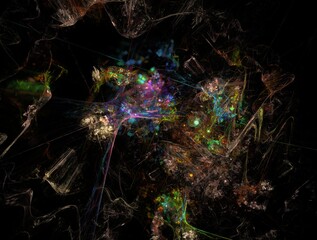 Imaginatory fractal background generated Image