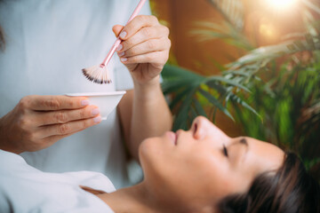 Chemical Peel Face Skincare Treatment.