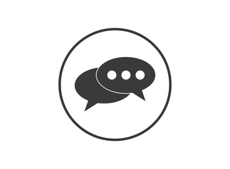 Message or chat icon. Vector illustration.