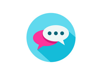 Message or chat icon. Vector illustration.