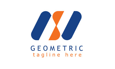 Abstract triangle logo design. Letter AY logo geometric concept