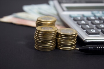 money with calculator