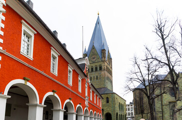 Church in the downtown of Soest in the westphalia region, Germany