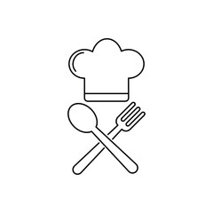 Chef hat icon design trendy