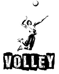 Volleyball player silhouette