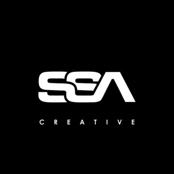 SSA Letter Initial Logo Design Template Vector Illustration