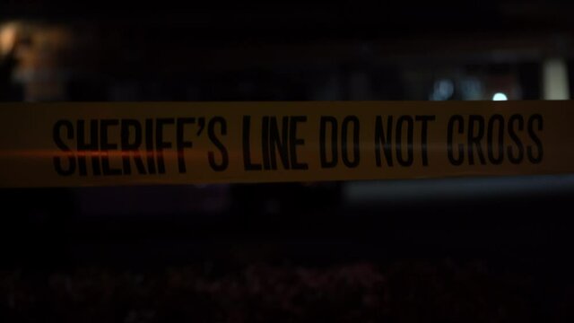 Sheriff police line do not cross tape