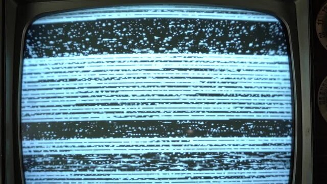 Video static and glitches on an old TV set