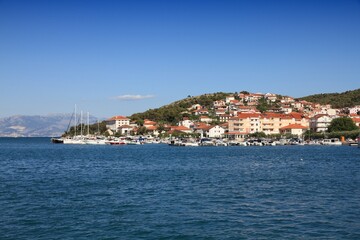 Fototapeta na wymiar Ciovo island marina in Trogir, Croatia
