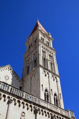 Fototapeta na wymiar Trogir Cathedral tower in Croatia