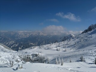 Winter landscape in Austrian alps