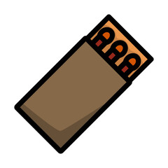 Icon Of Match Box