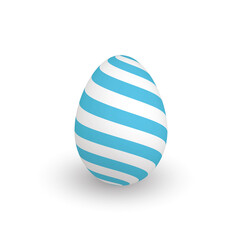 Colorful 3D realistic Easter egg