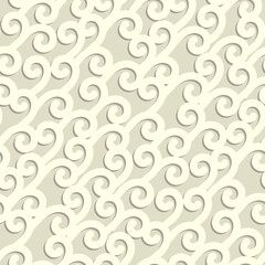 Swirl seamless simple pattern